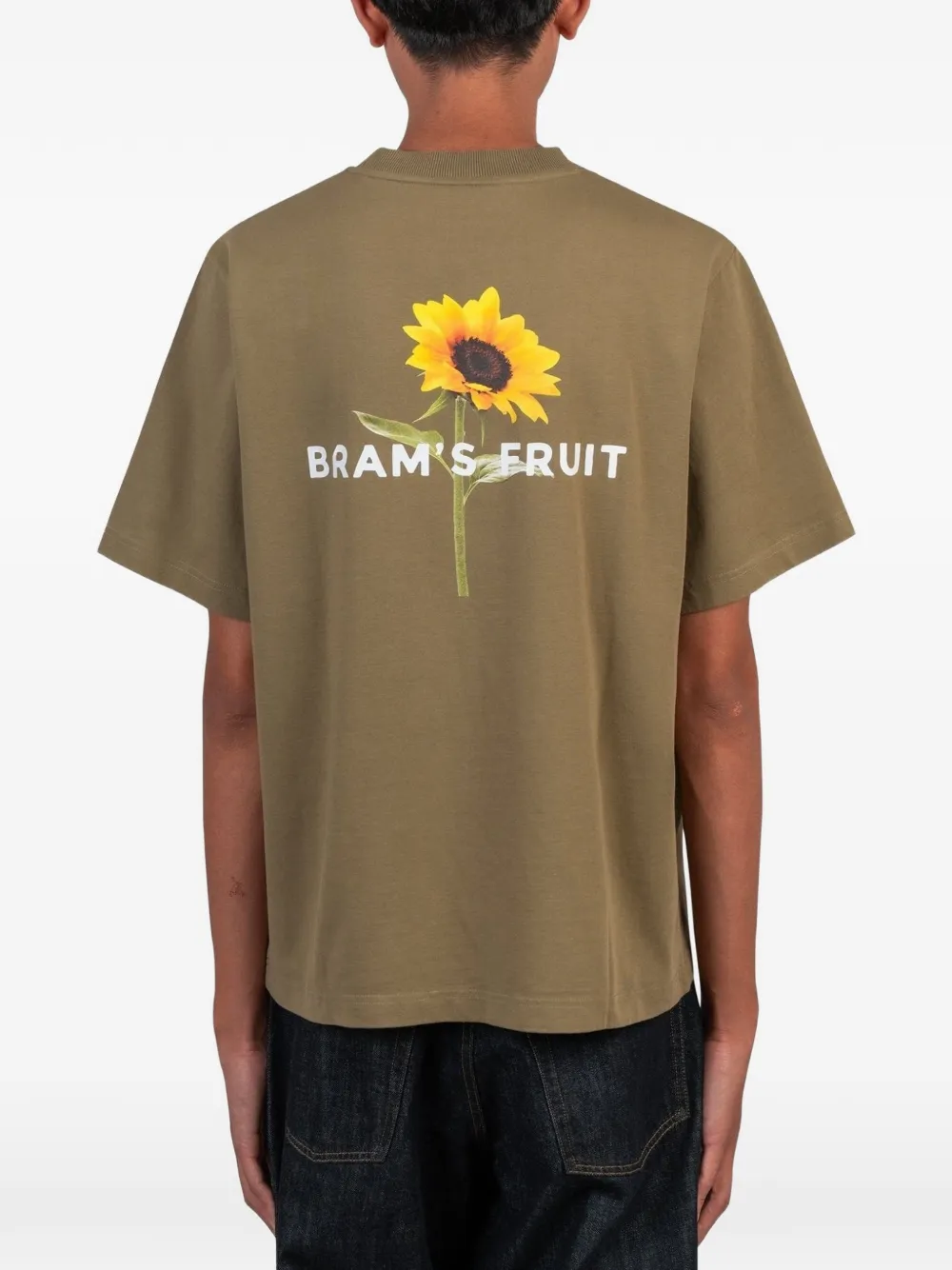 Bram s Fruit sunflower-print T-shirt Groen