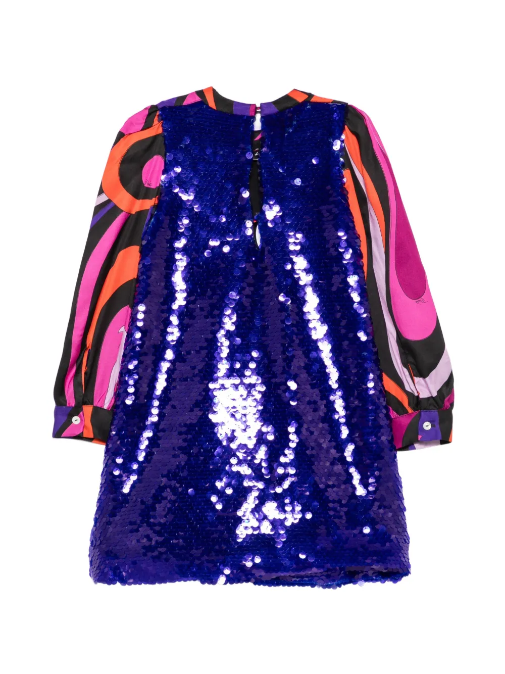 PUCCI Junior sequin-embellished mini dress Paars