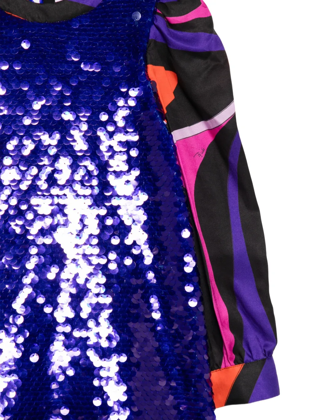 PUCCI Junior sequin-embellished mini dress Paars
