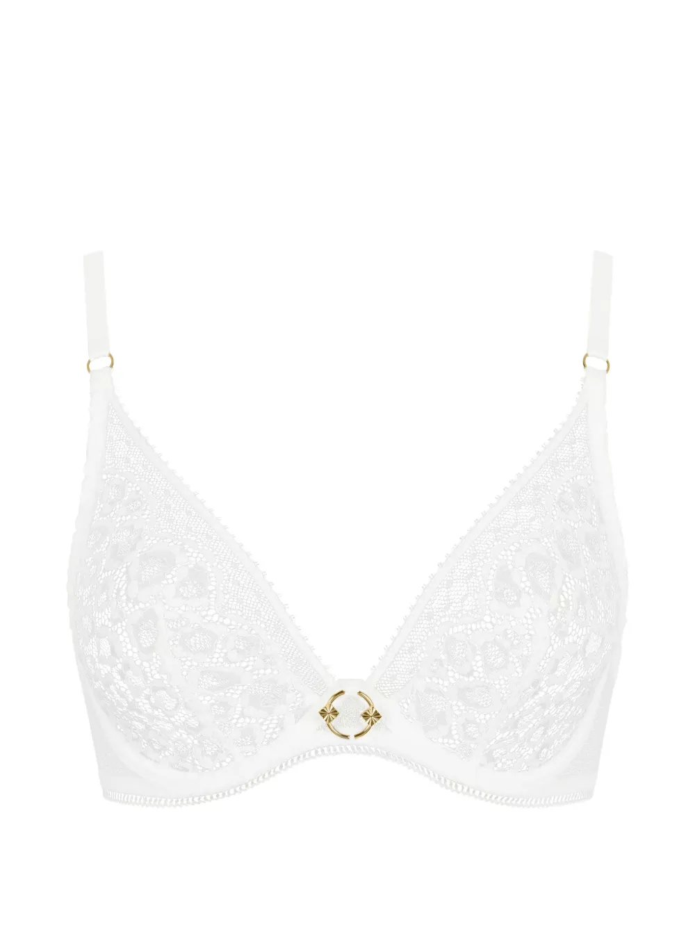 Aubade Illusion Fauve lace triangle bra