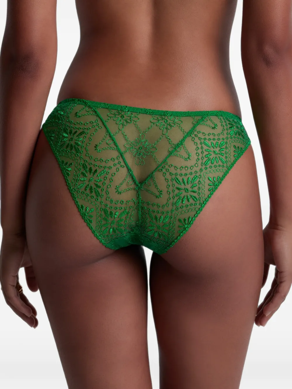 Aubade Losing My Mind slip met borduurwerk Groen