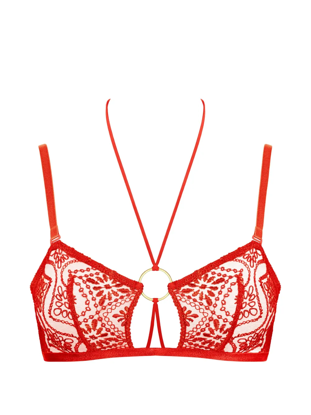 Aubade Reggiseno con ricamo Losing My Mind - Rosso