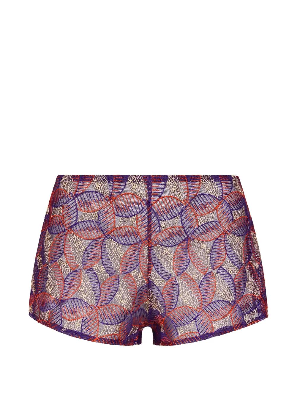 Aubade short Life Celebration brodé - Violet