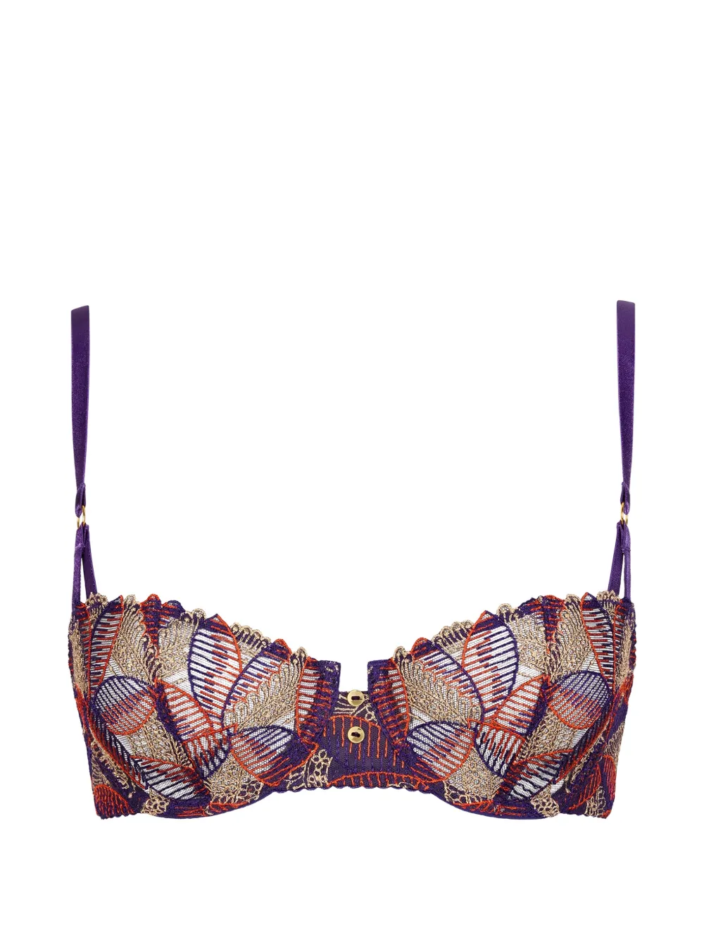 Aubade Reggiseno Life Celebration con ricamo - Viola