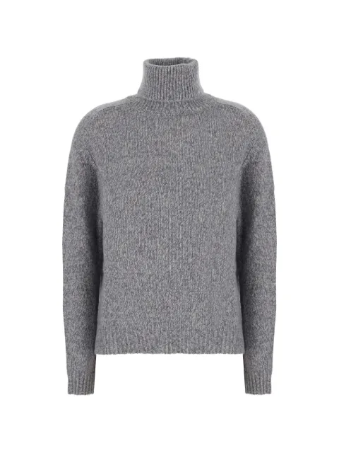 Solocascmir roll-neck knitted sweater
