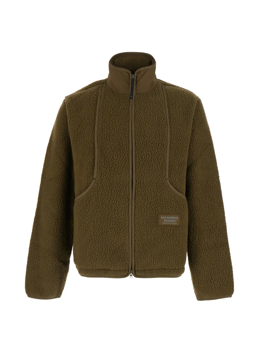 Pas Normal Studios Fleece Zip-up Jacket In Green