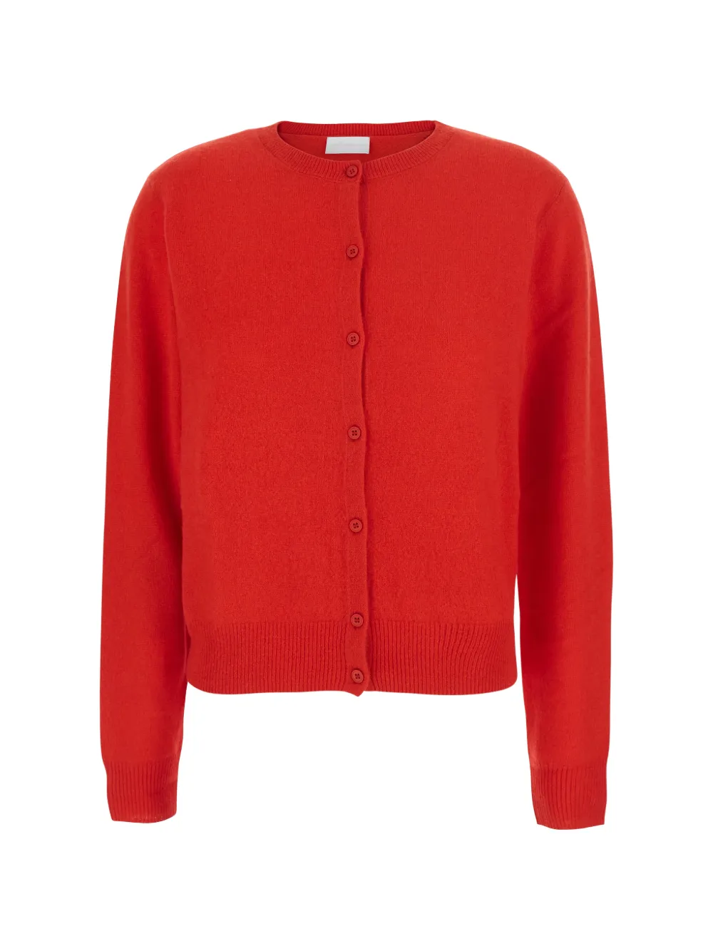 Solocascmir button-up knitted cardigan - Red