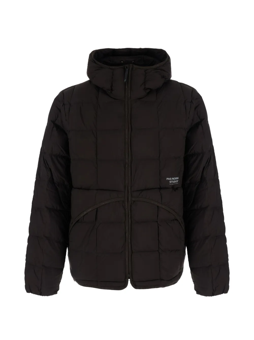 Pas Normal Studios Quilted Hooded Jacket In Black