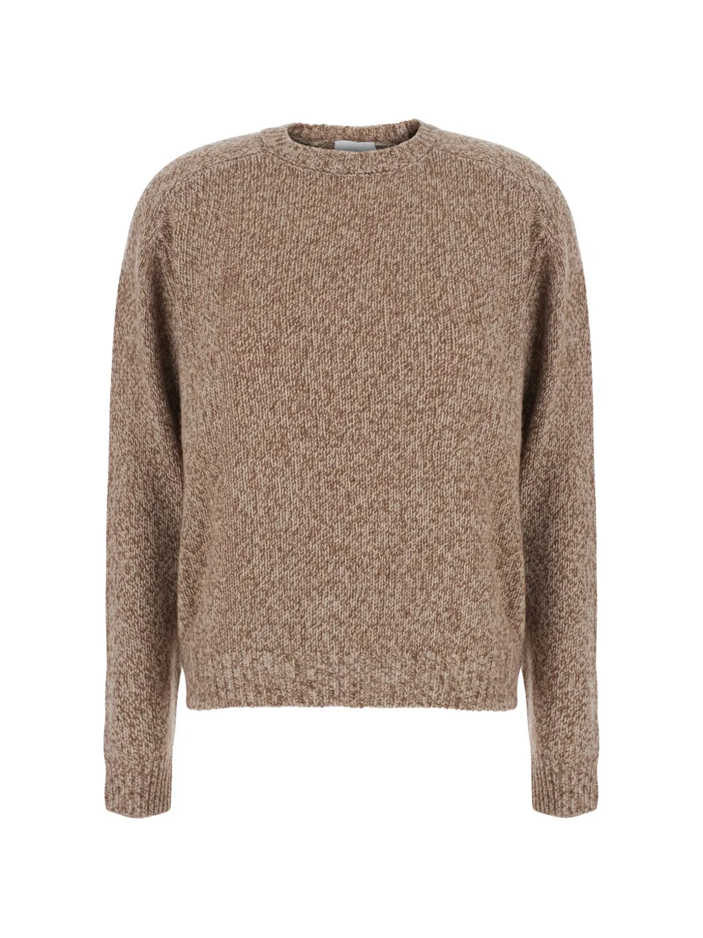 Solocascmir crew-neck ribbed-trim sweater - Marrone
