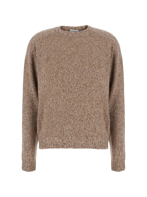 Solocascmir crew-neck ribbed-trim sweater