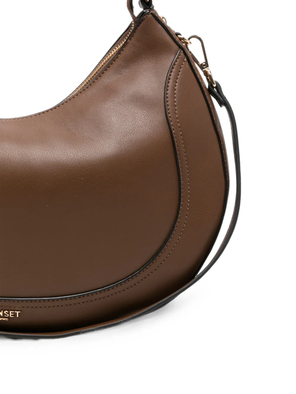 TWINSET Schoudertas met logoplakkaat Bruin