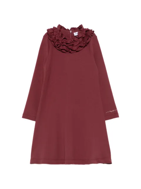 Il Gufo ruffle-collar A-line dress
