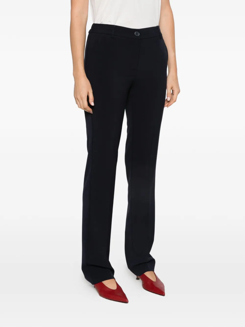 TWINSET Straight broek Blauw