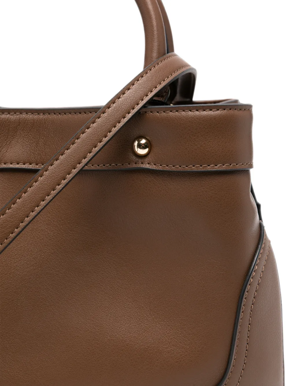 TWINSET Heuptas met logoplakkaat Bruin