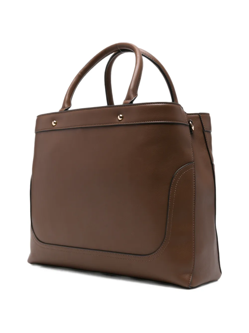 TWINSET Shopper met logoprint Bruin