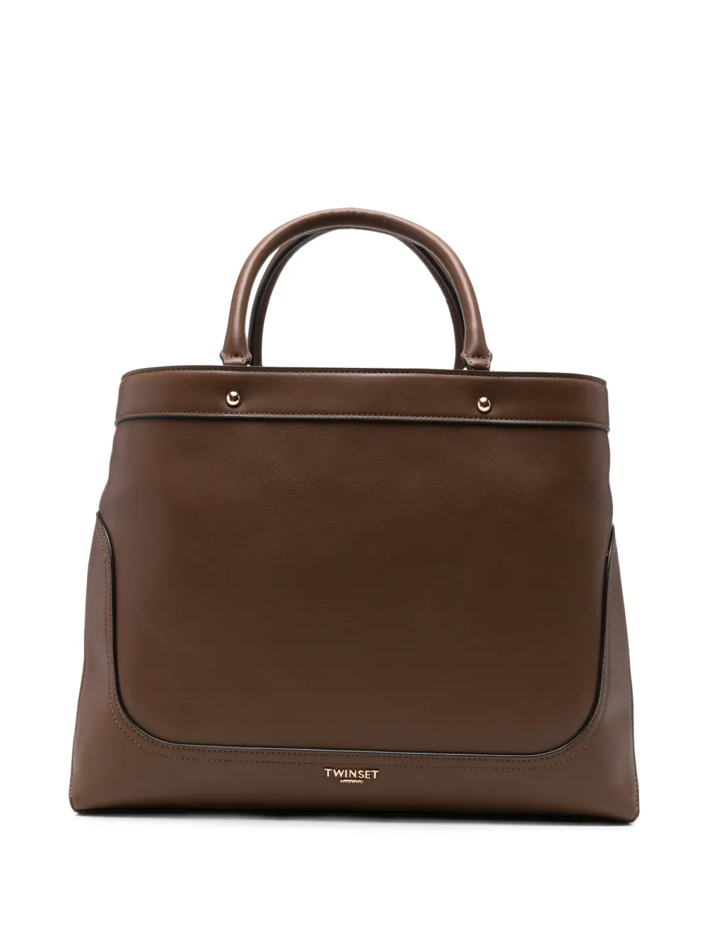 TWINSET logo-print tote bag - Marrone