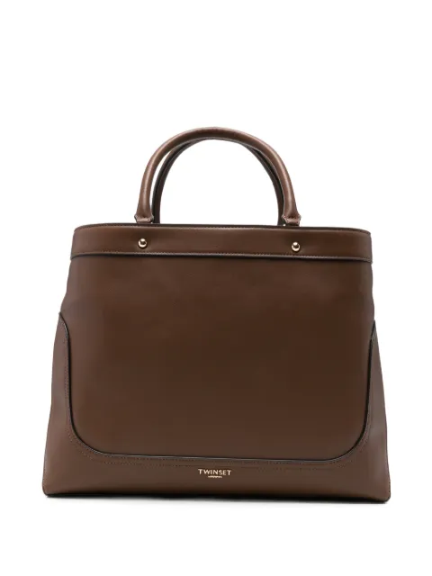 TWINSET logo-print tote bag