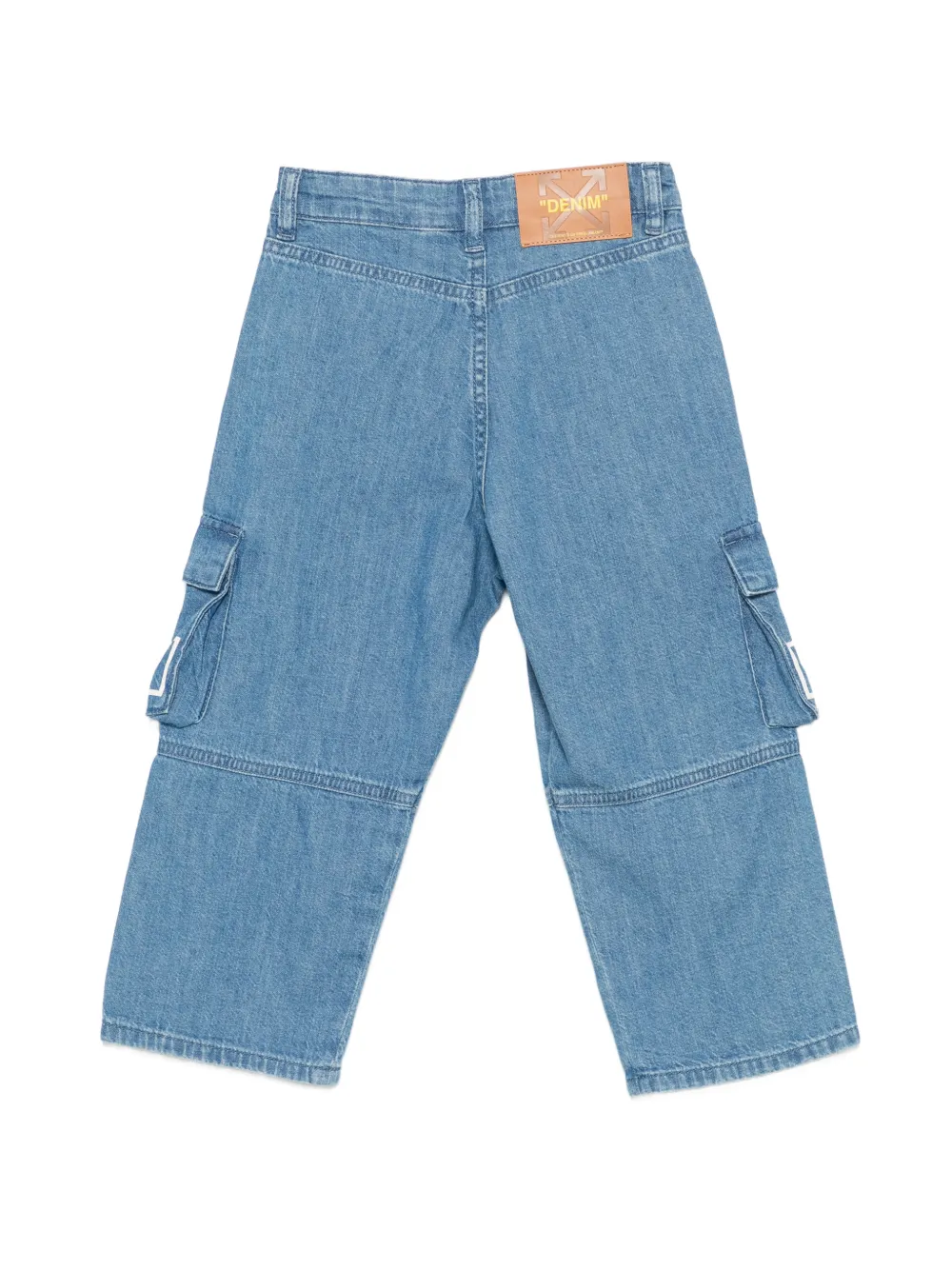 Off-White Kids Arrows cargo broek met logoprint Blauw