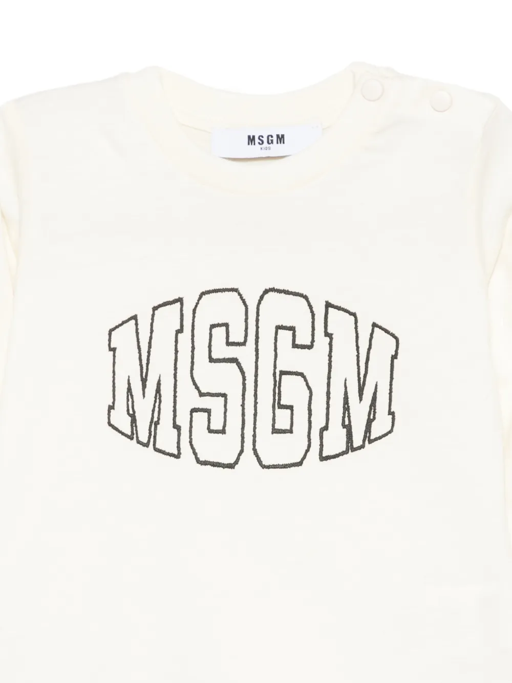 MSGM Kids T-shirt met lange mouwen Beige