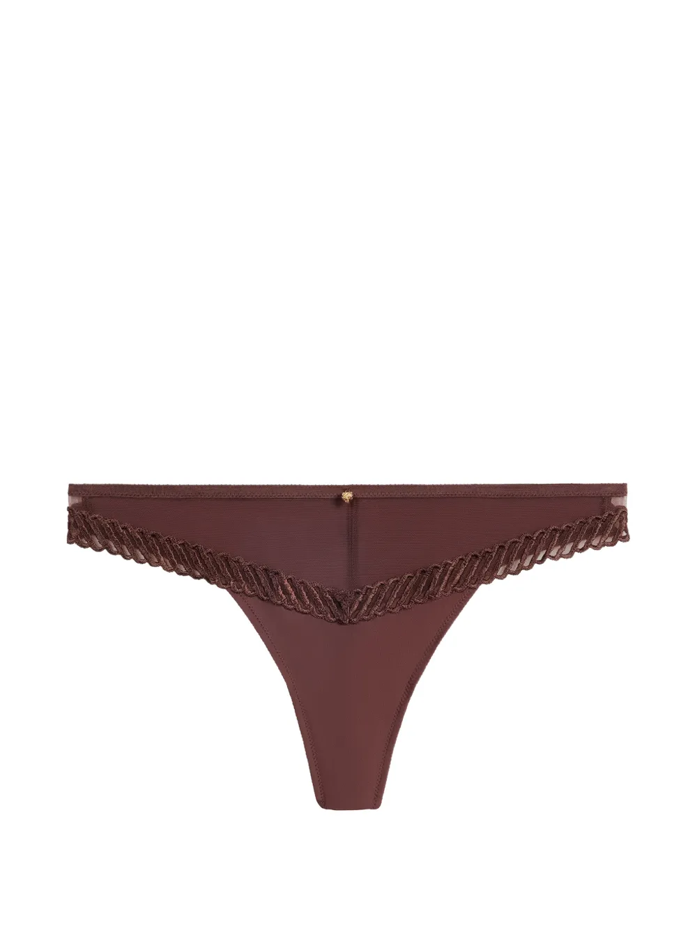 Aubade Sheer Emotion Tanga - Braun