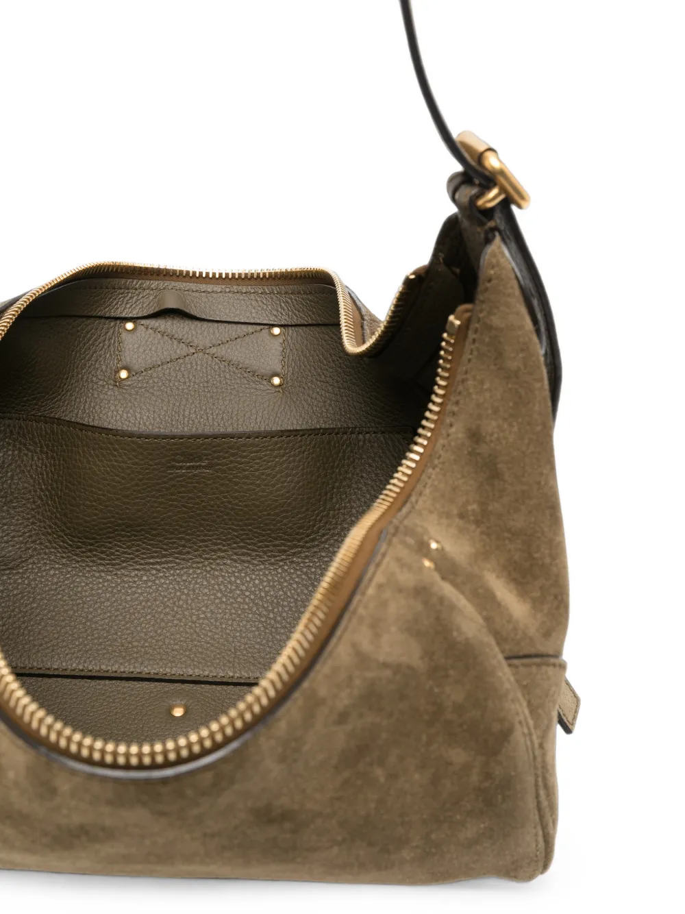 Chloé Paddington suède crossbodytas Groen