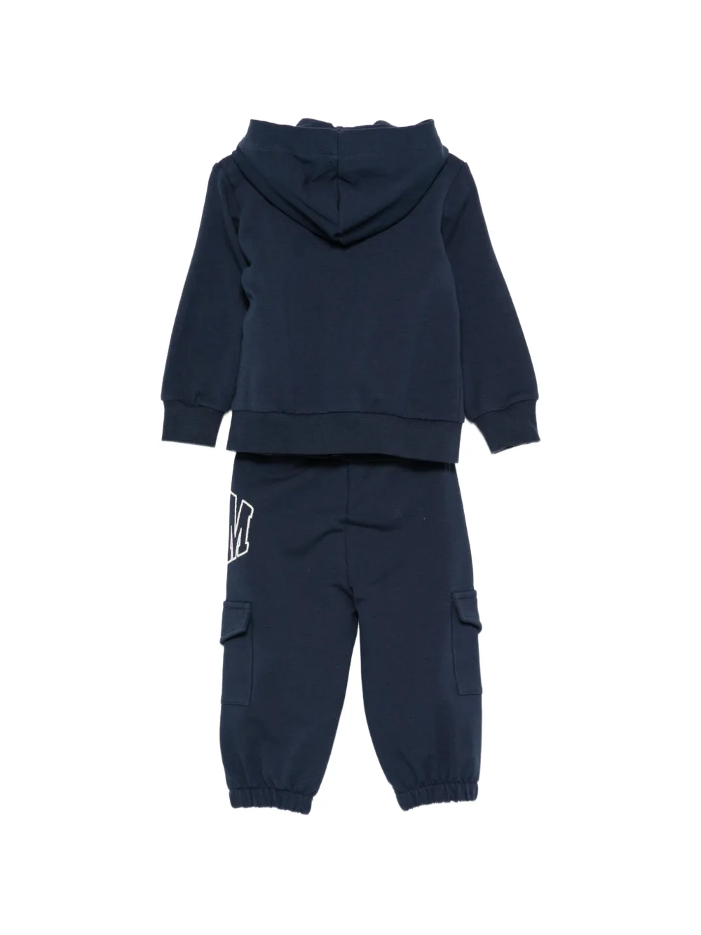 MSGM Kids logo-embroidered tracksuit Blauw