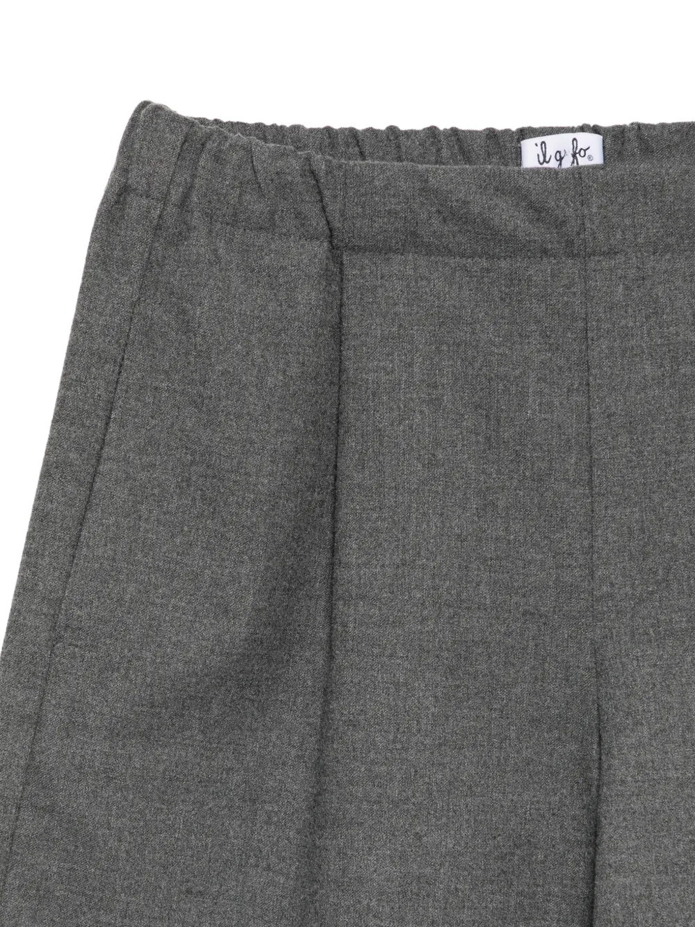 Il Gufo Gewelfde shorts set met bloemendetail Grijs