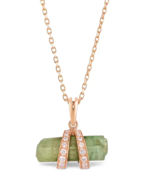 CLARA CHEHAB small Elemental diamond and tourmaline necklace
