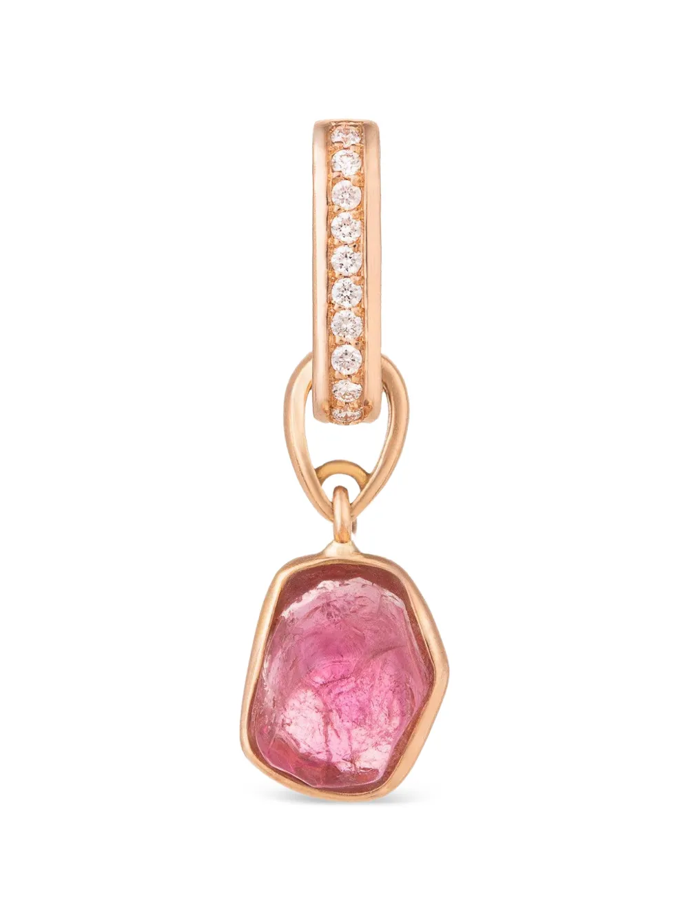 CLARA CHEHAB small Liberté tourmaline and diamond charm - Oro