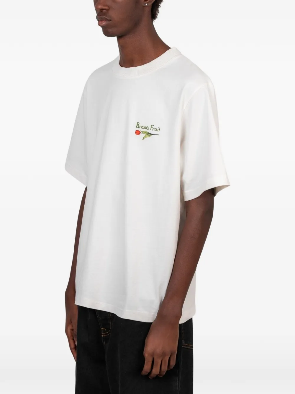Bram s Fruit Flora 2.0 T-shirt met grafische print Wit