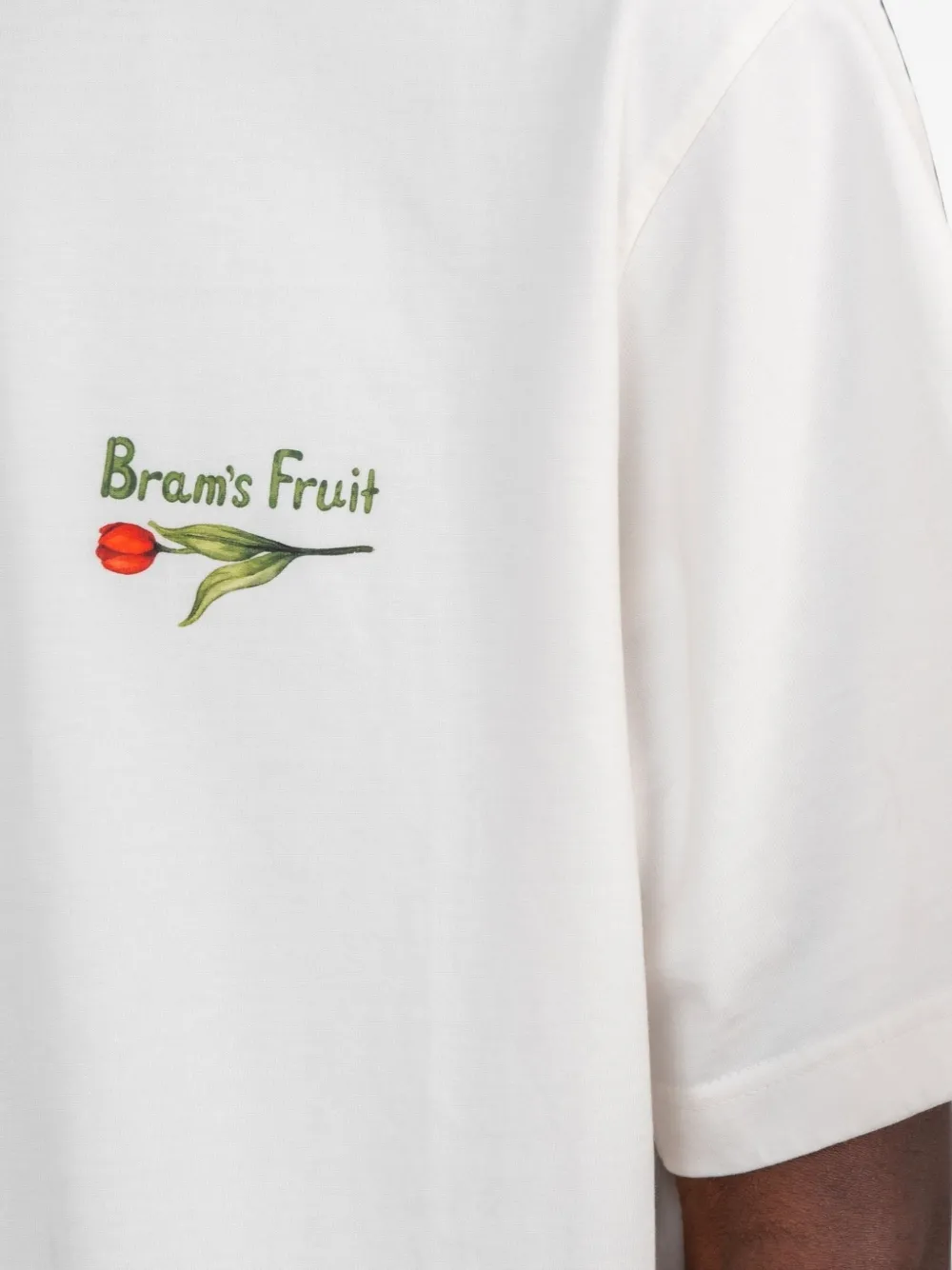 Bram s Fruit Flora 2.0 T-shirt met grafische print Wit