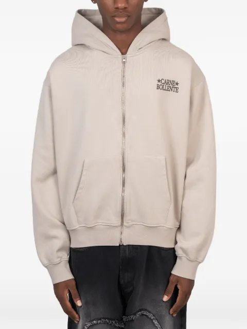 CARNE BOLLENTE Dot Connector graphic-print zip-up hoodie