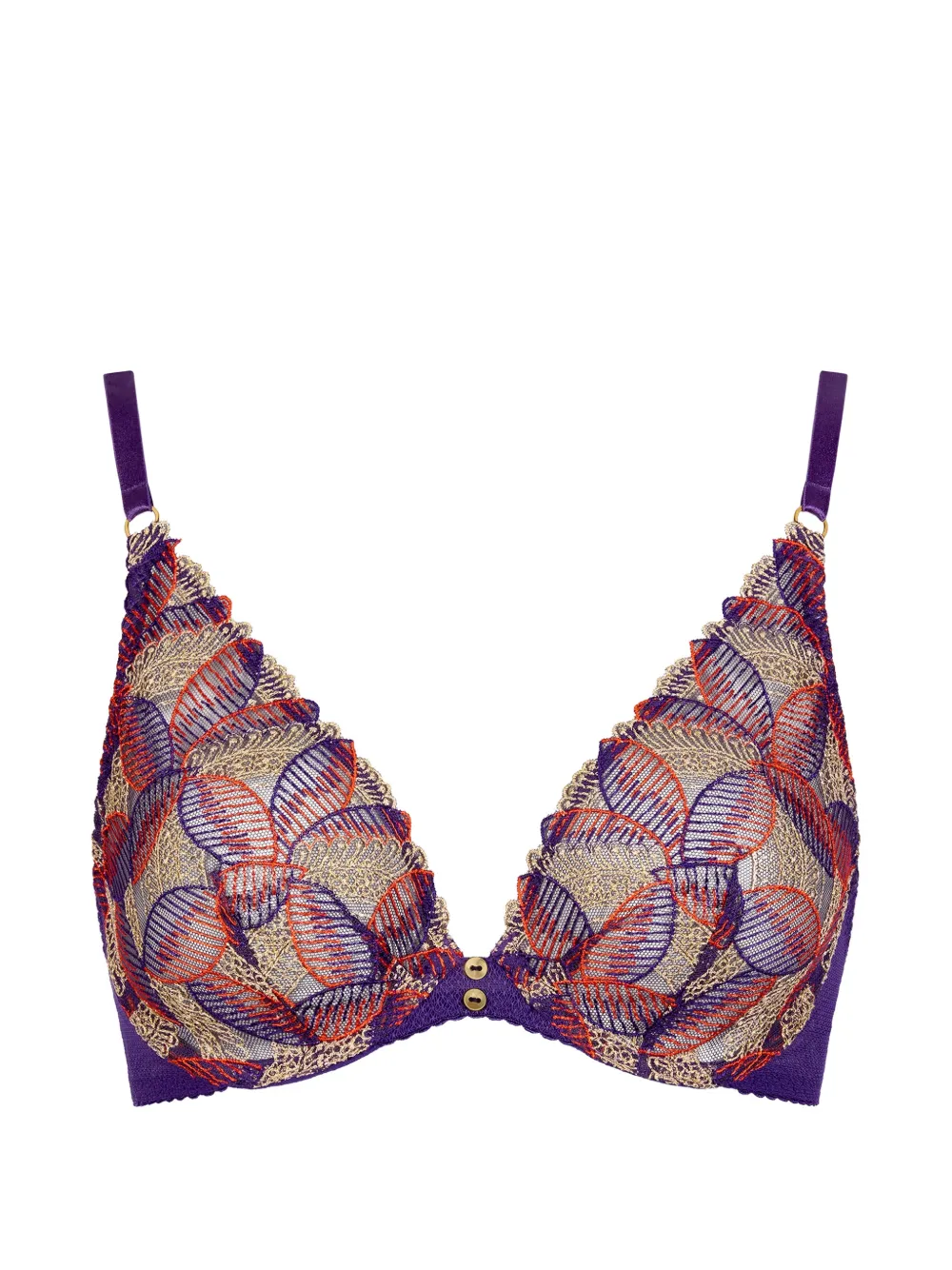 Aubade Life Celebration Triangel-BH mit Stickerei - Violett