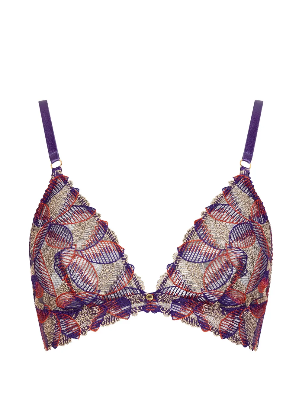 Aubade Reggiseno Life Celebration con ricamo - Viola