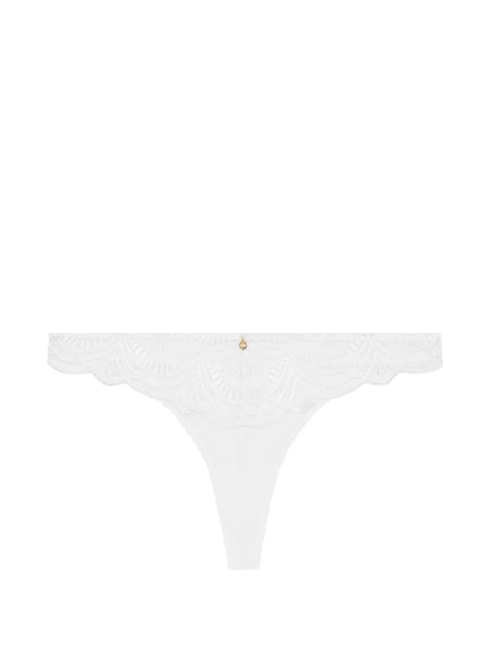 Aubade Vibes Tanga mit Stickerei - Weiß