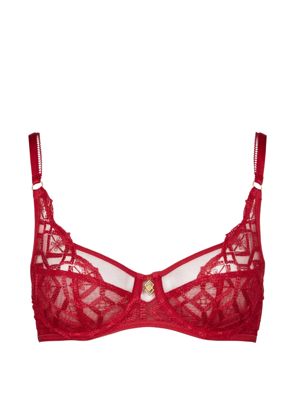 Aubade Reggiseno Sense Of Illusion con ricamo - Rosso