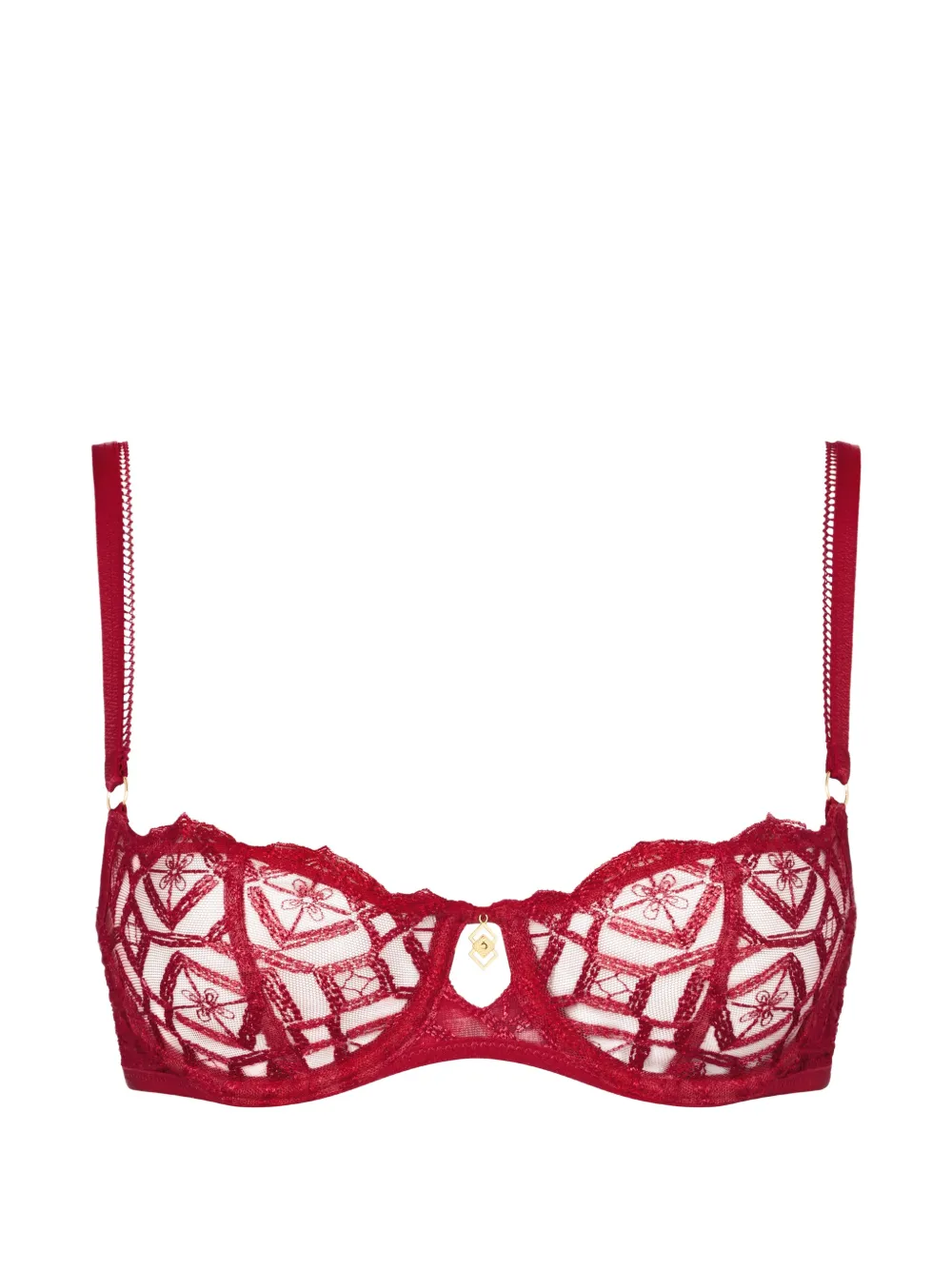 Aubade Reggiseno Sense Of Illusion con ricamo - Rosso