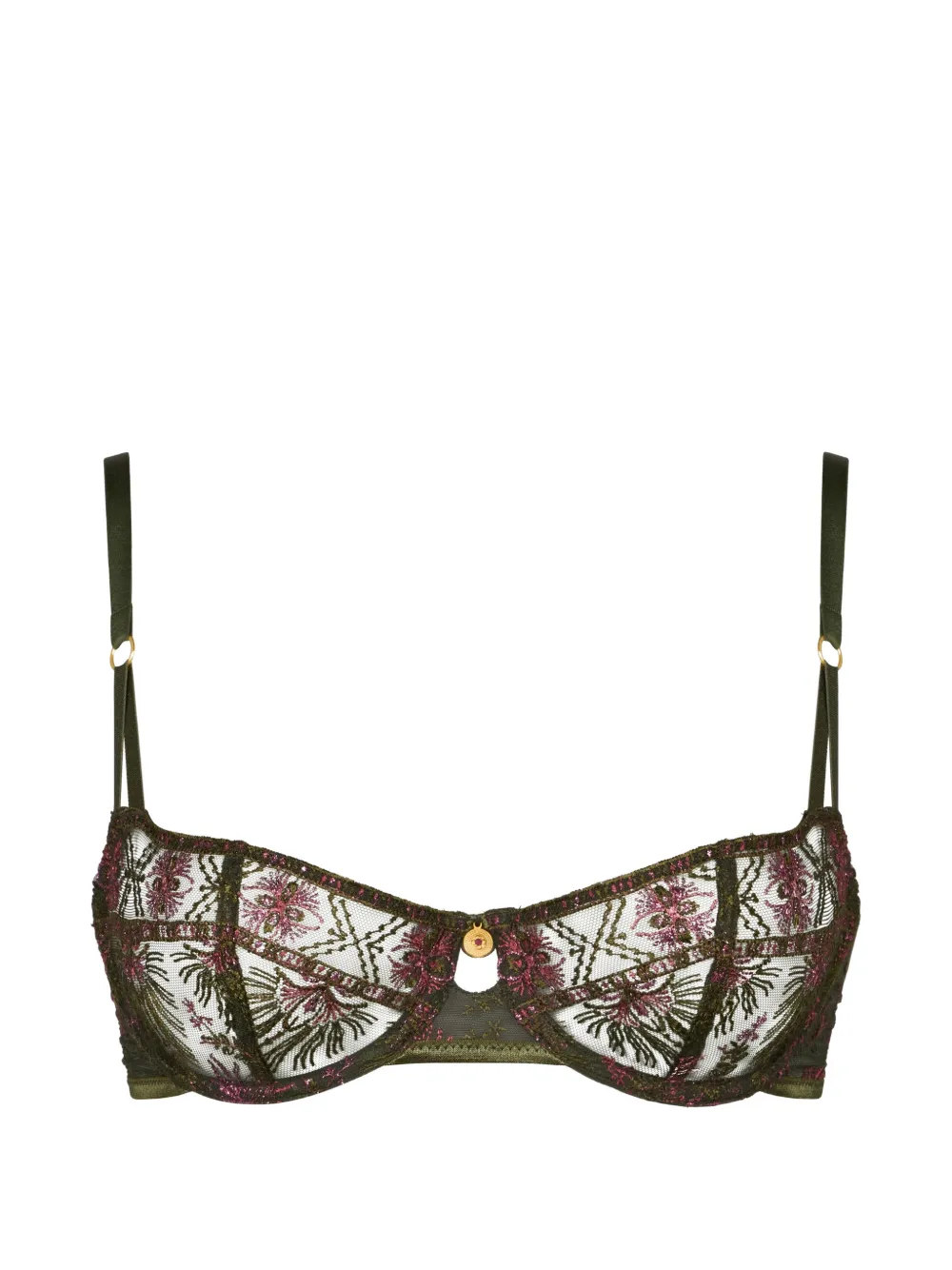 Aubade Reggiseno Sound Of Heart con ricamo - Verde