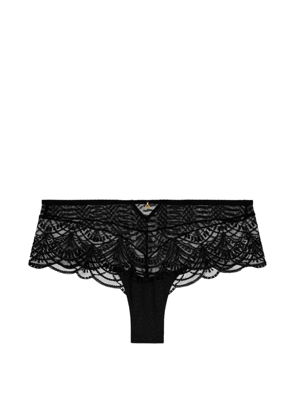 Aubade Vibes Slip mit Spitzenstickerei - Schwarz