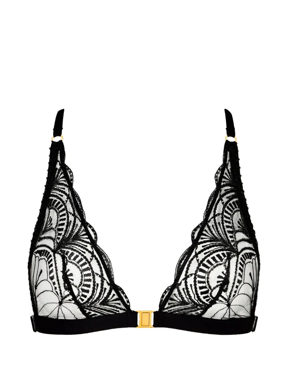 Aubade Reggiseno a triangolo Vibes con ricamo - Nero