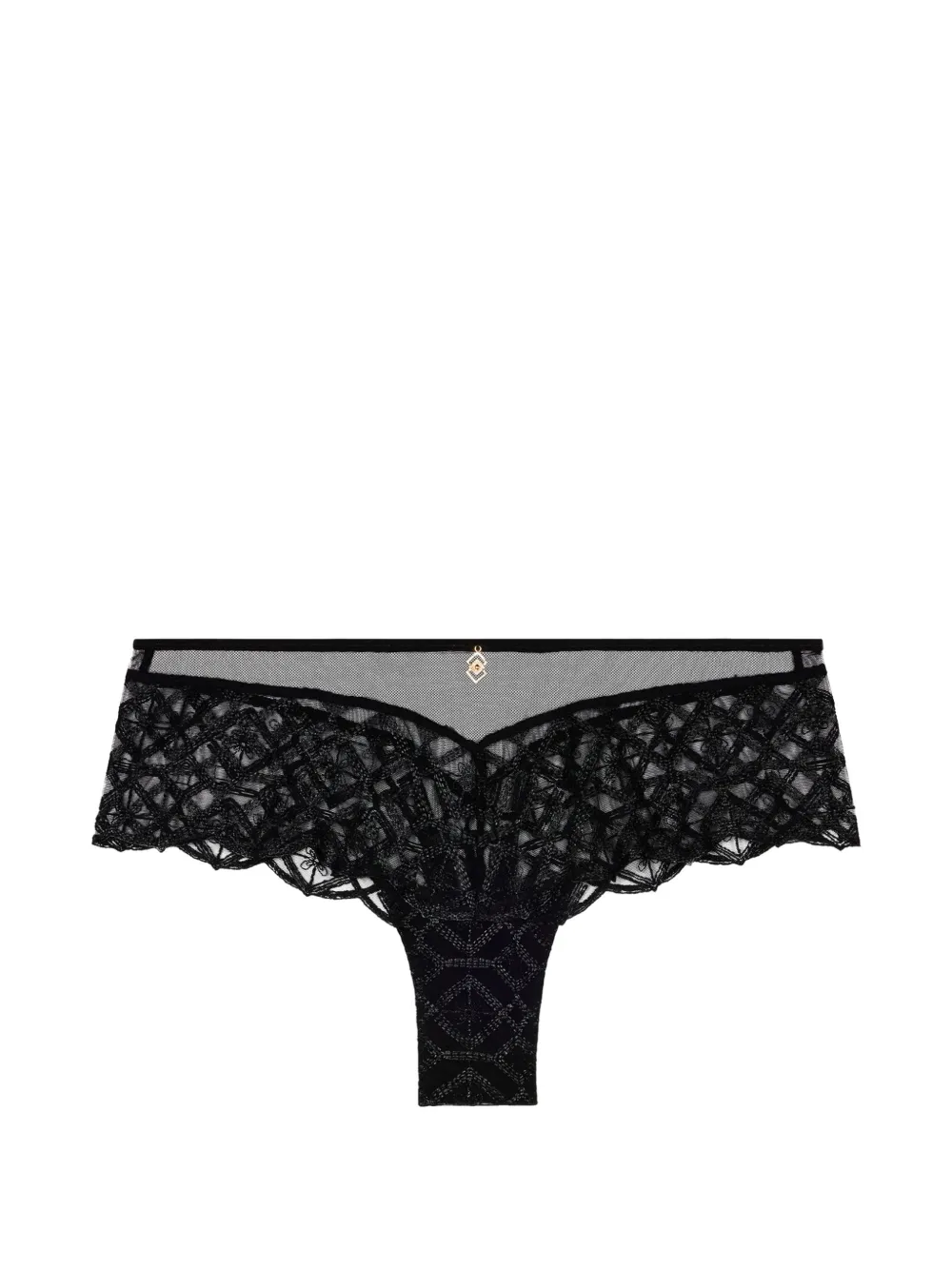 Aubade Sense Of Illusion embroidered mesh briefs