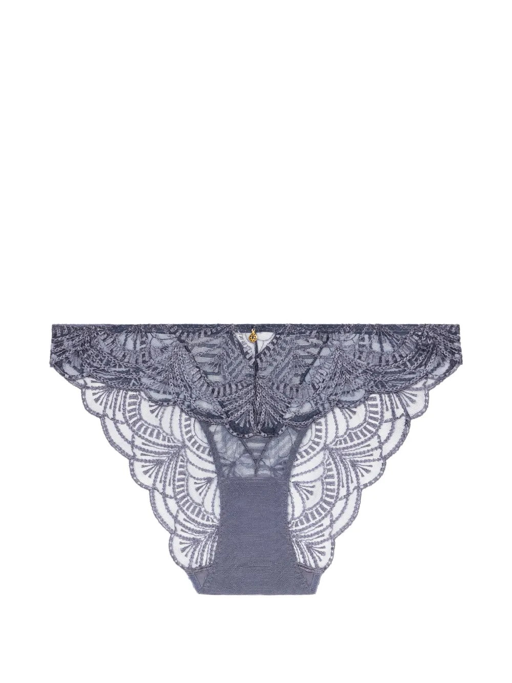 Aubade Slip Vibes con ricamo - Blu