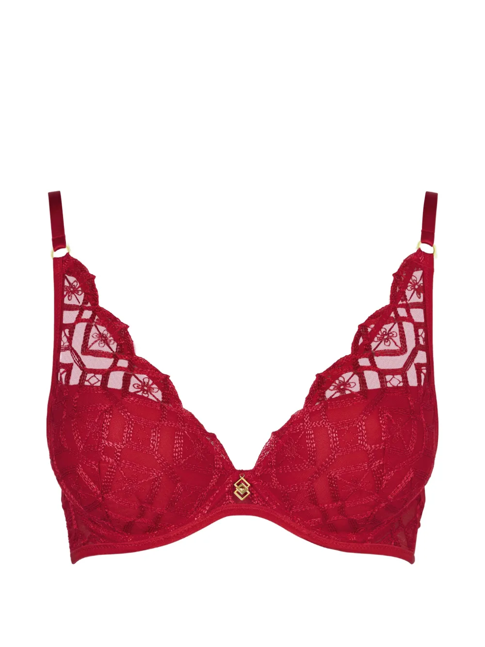 Aubade Reggiseno Sense Of Illusion con scollo profondo - Rosso
