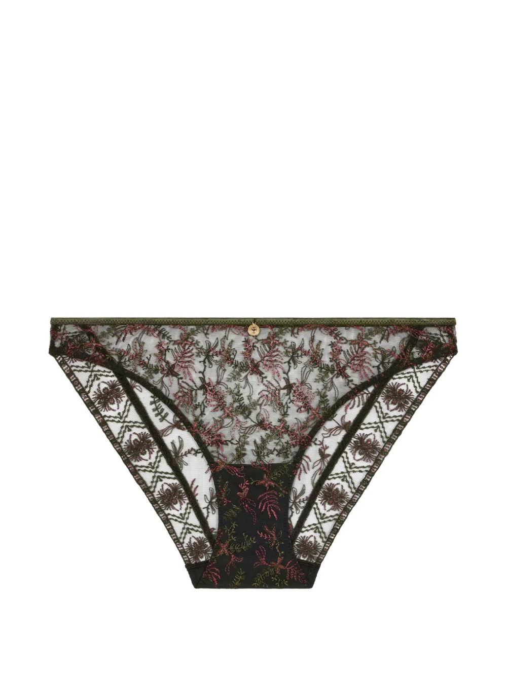 Aubade Slip Sound Of Heart con ricamo - Verde