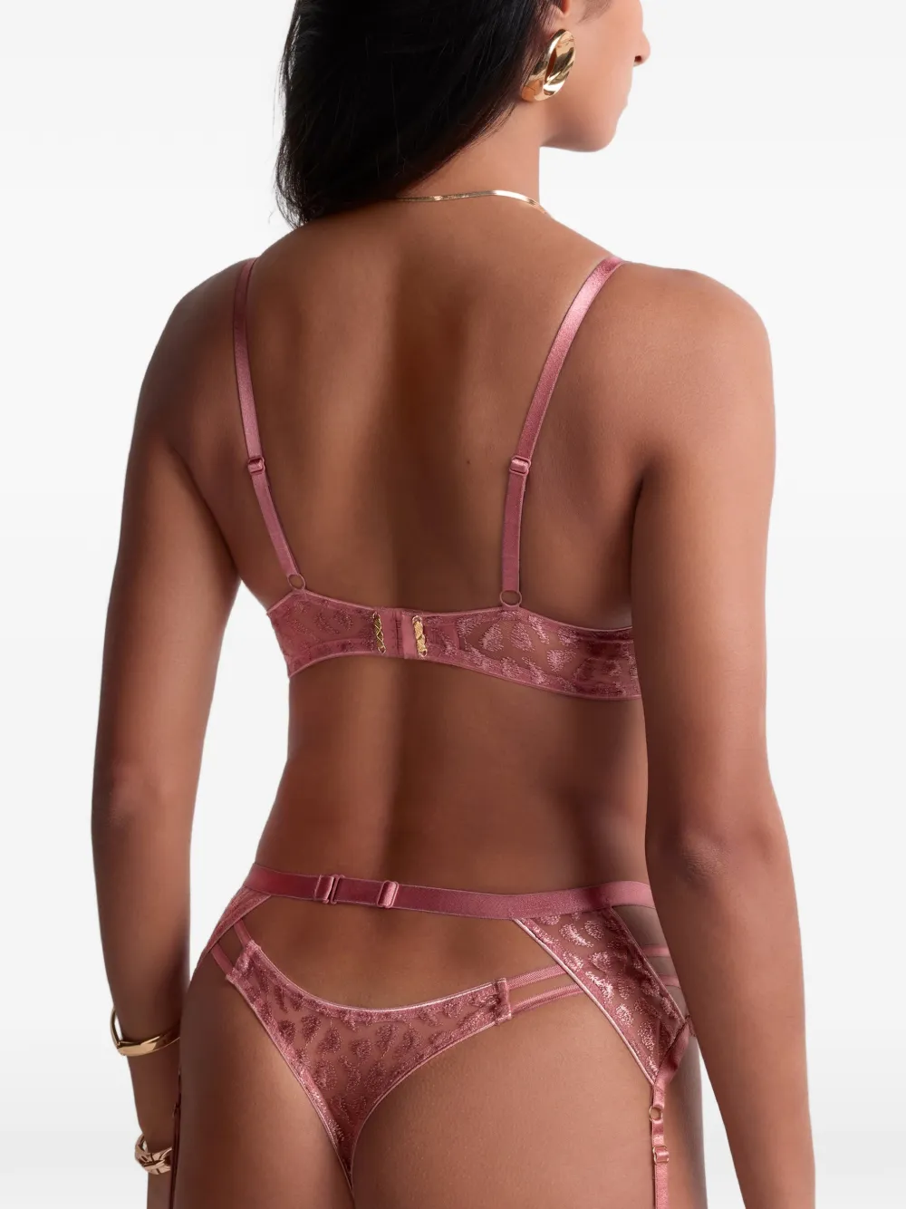 Aubade Crazy In Love string met borduurwerk Roze