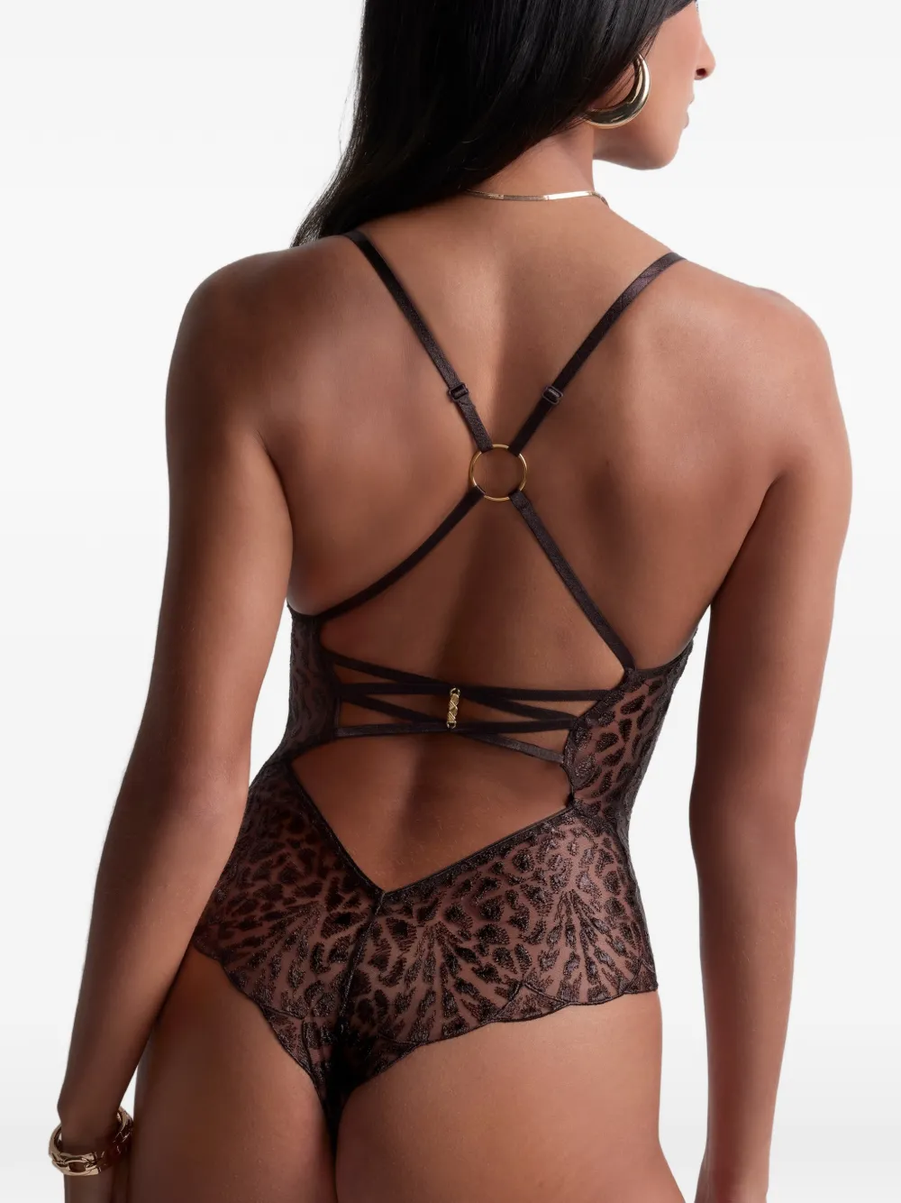 Aubade Crazy In Love body met borduurwerk Bruin