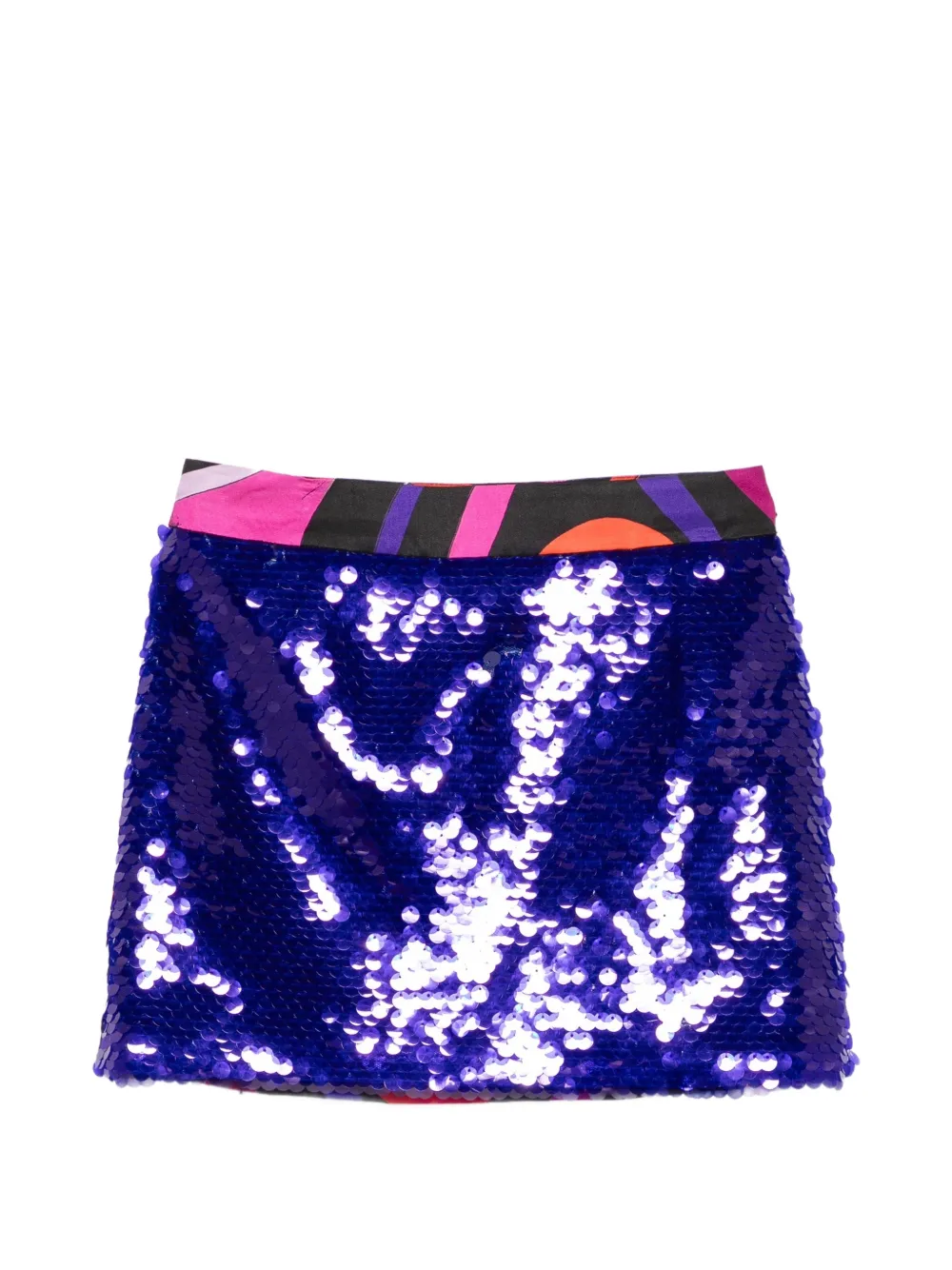 PUCCI Junior sequin-embellished mini skirt - Viola