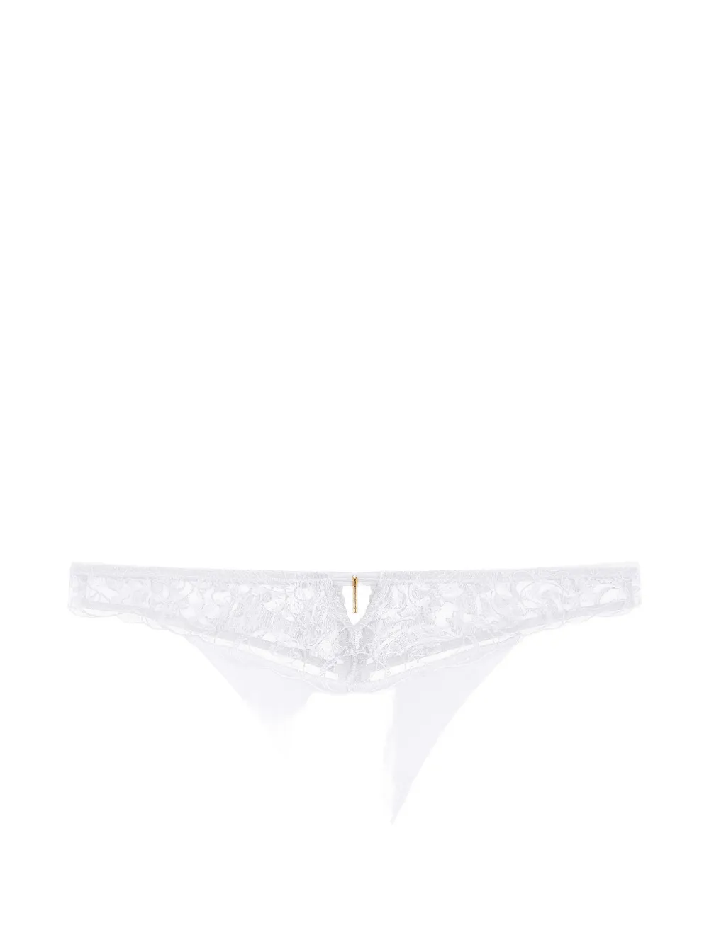 Aubade Satin Memories embroidered thong