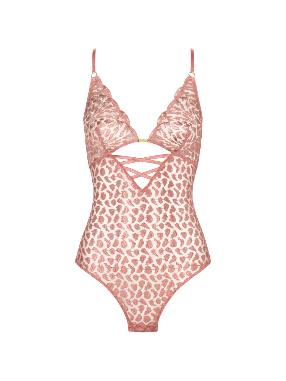 Aubade Body Crazy In Love con ricamo - Rosa