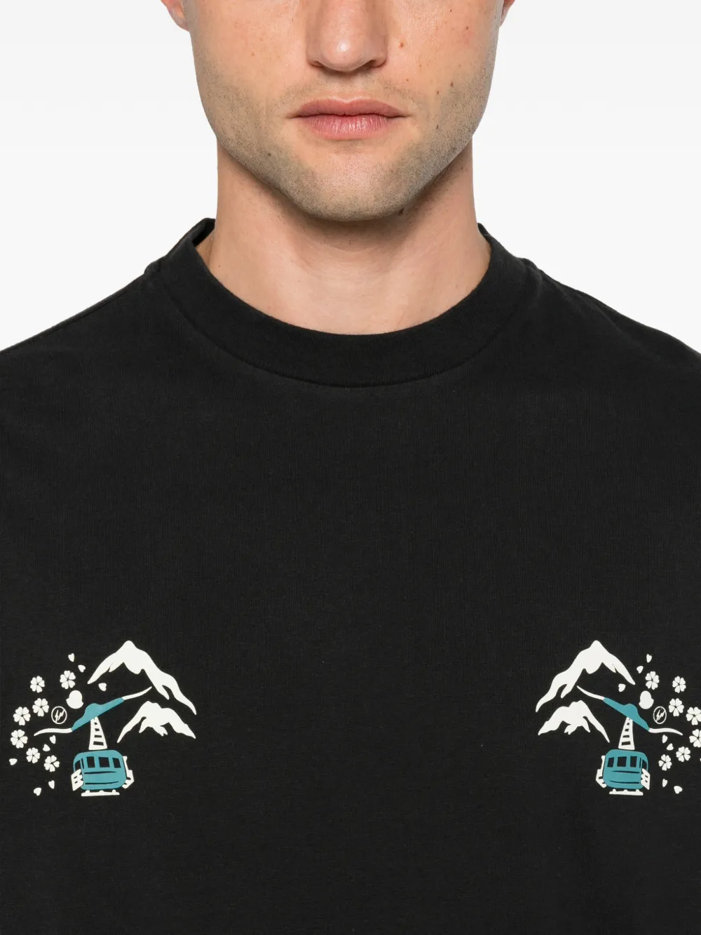Moncler x Fragment T-shirt Zwart